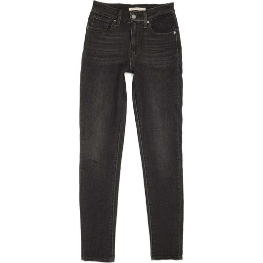 Levi's 721 High Rise Women Black Skinny Stretch Jeans W25 L30