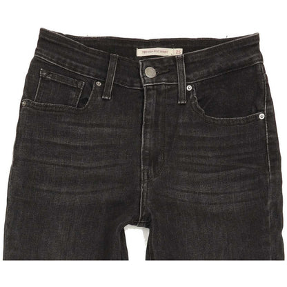 Levi's 721 High Rise Women Black Skinny Stretch Jeans W25 L30