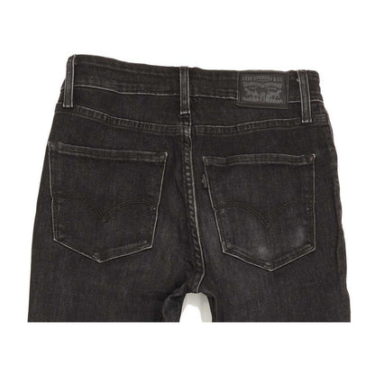 Levi's 721 High Rise Women Black Skinny Stretch Jeans W25 L30