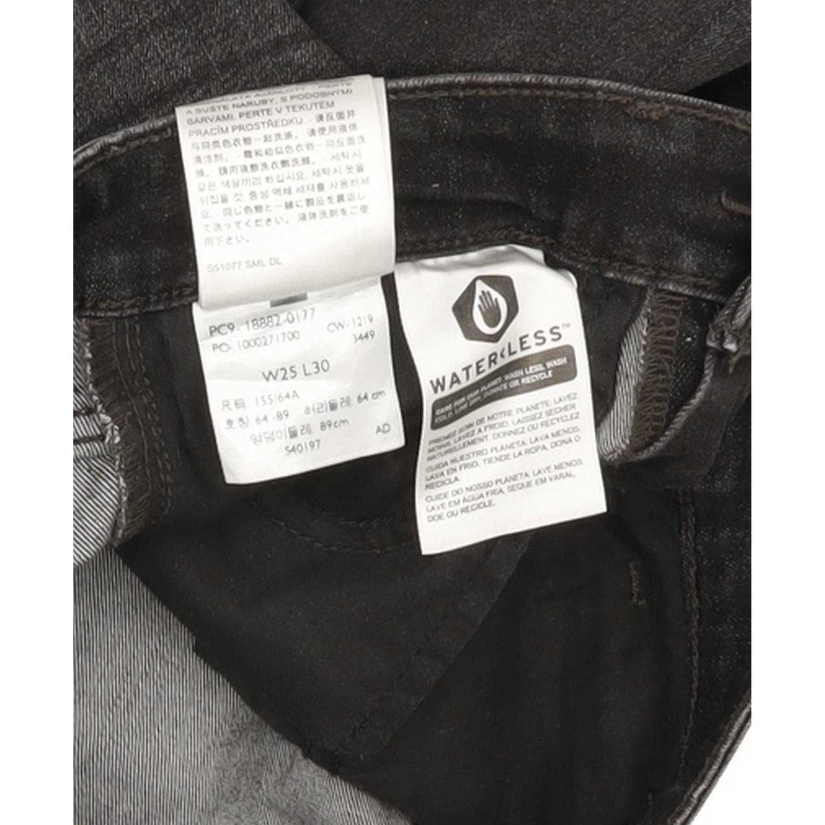 Levi's 721 High Rise Women Black Skinny Stretch Jeans W25 L30