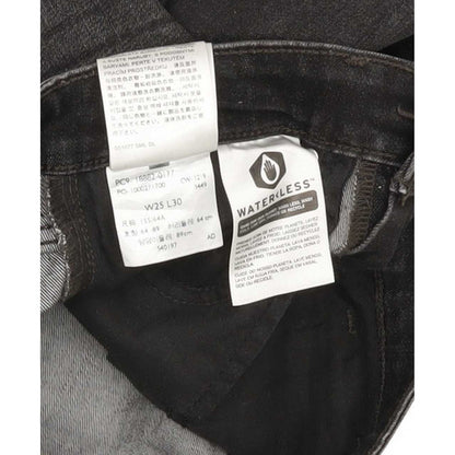 Levi's 721 High Rise Women Black Skinny Stretch Jeans W25 L30