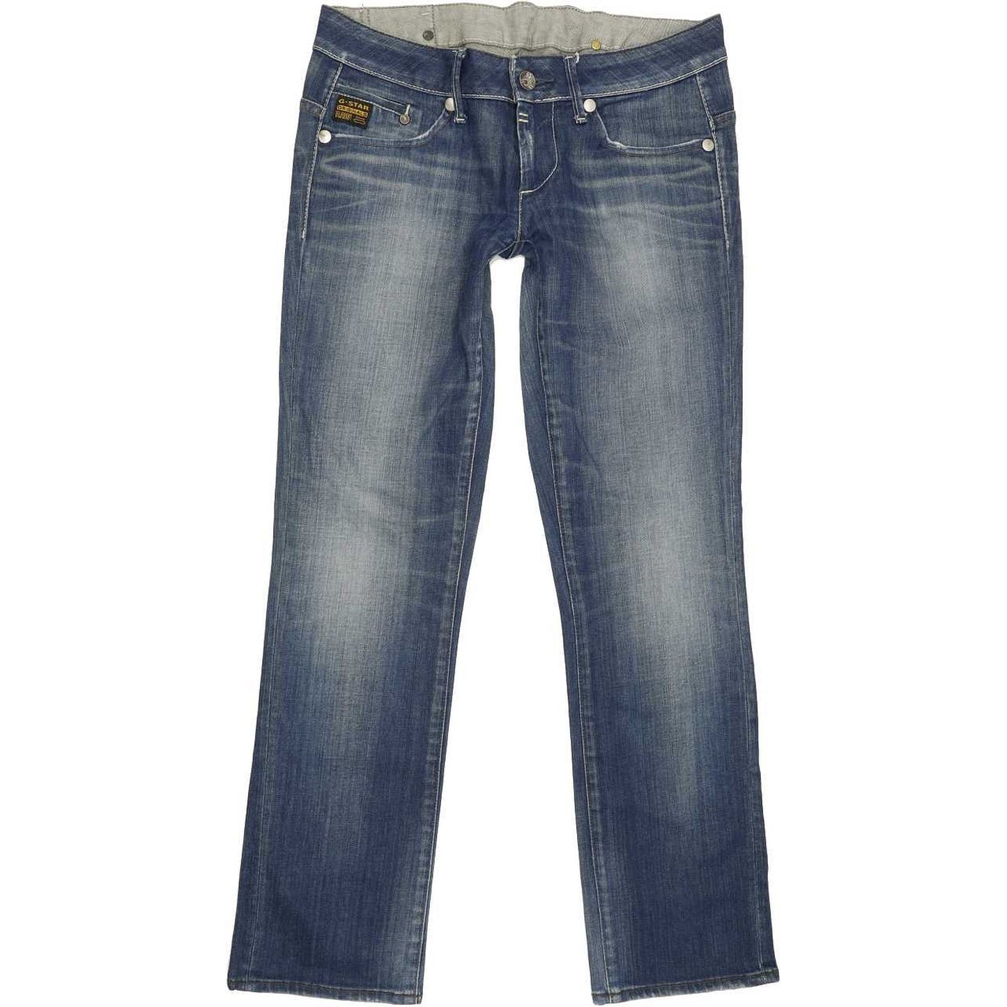 G-Star Midge Women Blue Straight Slim Stretch Jeans W30 L30