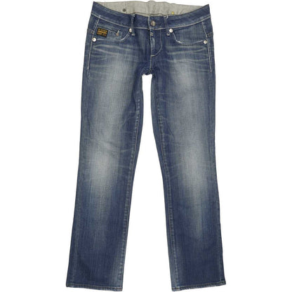 G-Star Midge Women Blue Straight Slim Stretch Jeans W30 L30