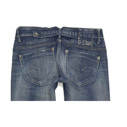 G-Star Midge Women Blue Straight Slim Stretch Jeans W30 L30