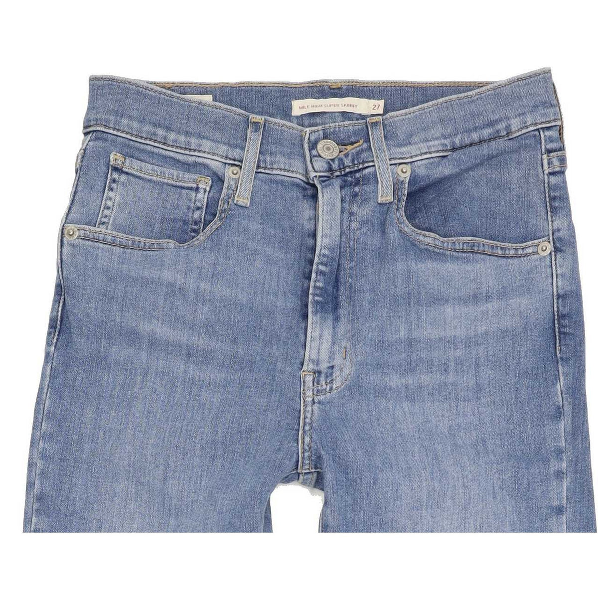 Levi's Mile High Rise Super Women Blue Skinny Stretch Jeans W27 L30