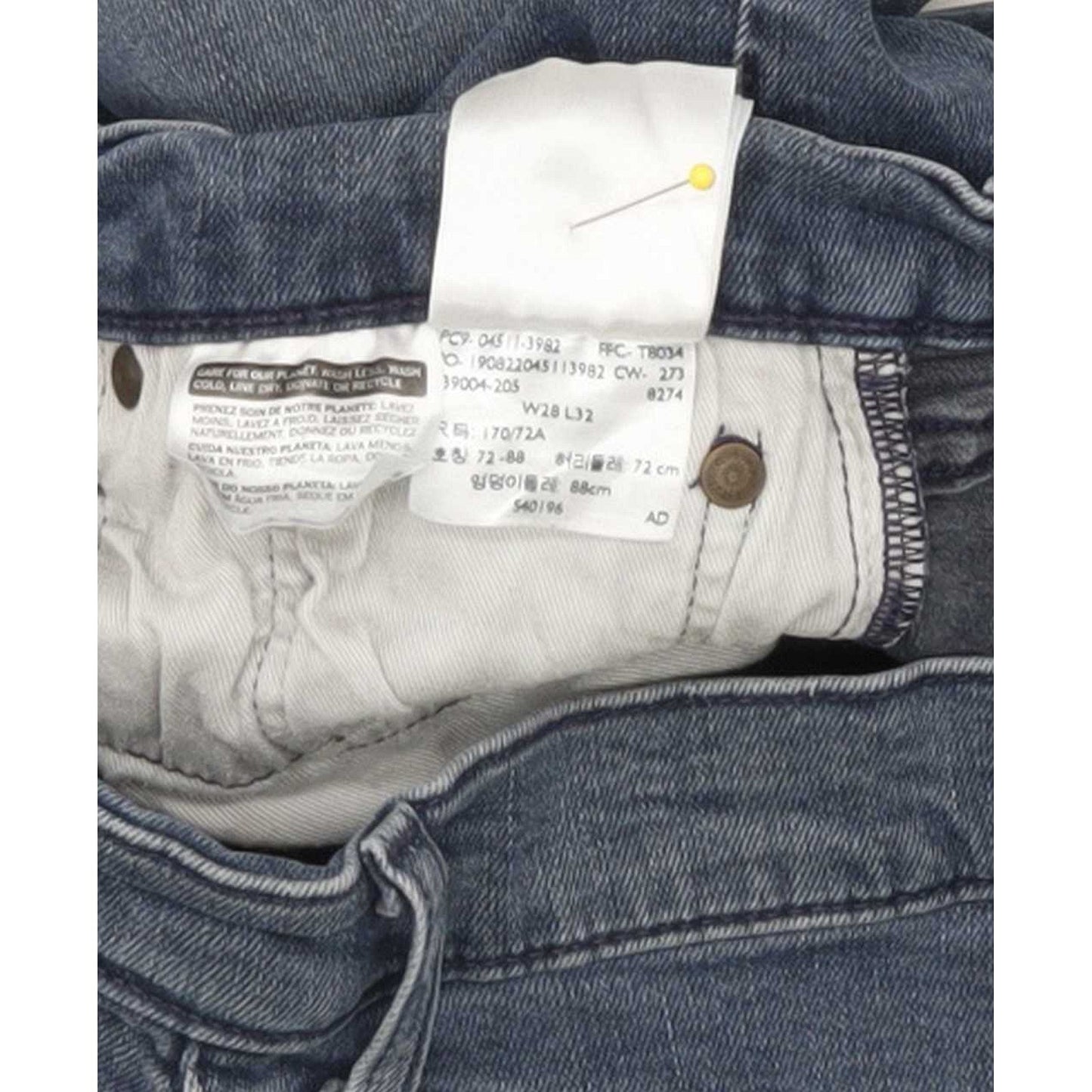 Levi's 511 Men Blue Straight Slim Stretch Jeans W28 L32