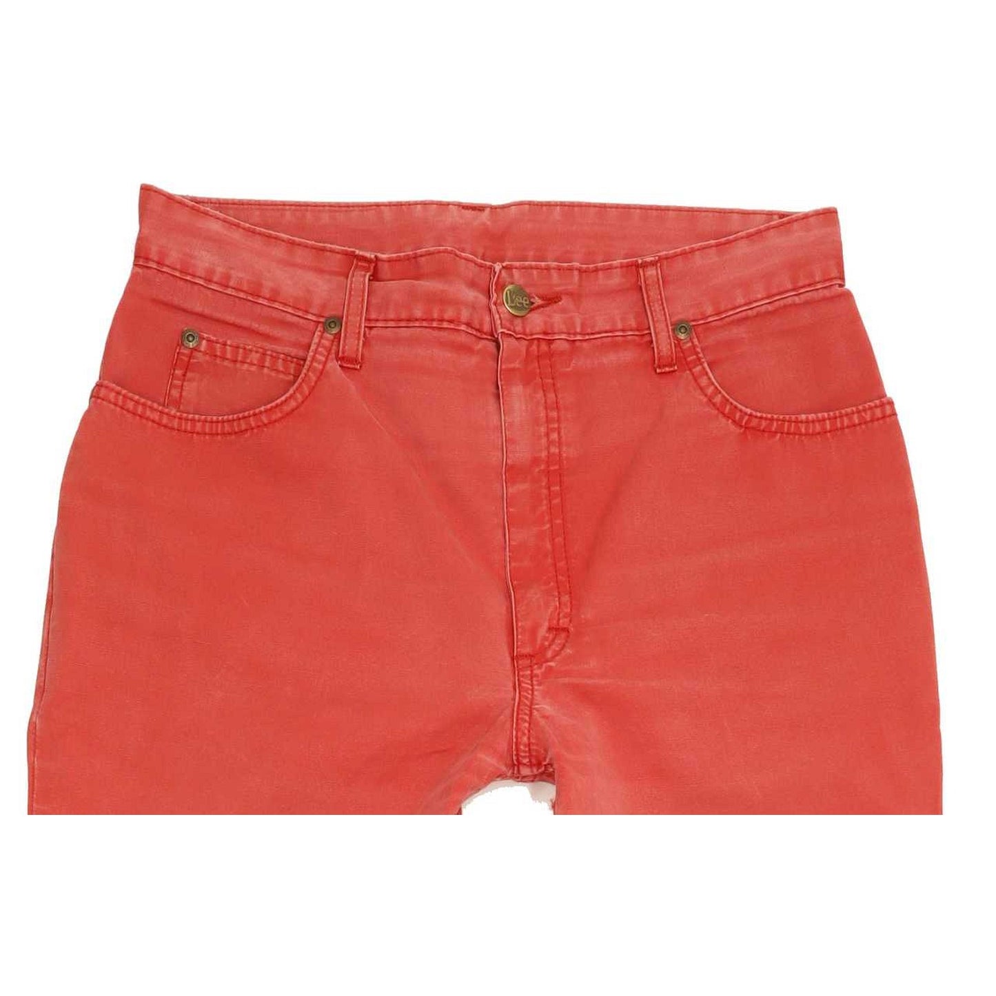 Lee Oklahoma Men Red Straight Regular Jeans W31 L29