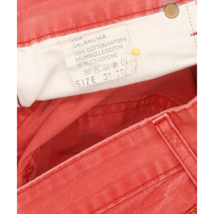Lee Oklahoma Men Red Straight Regular Jeans W31 L29