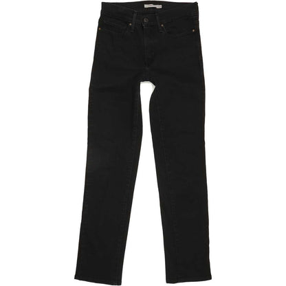 Levi's Slimming Women Black Straight Regular Stretch Jeans W27 L30