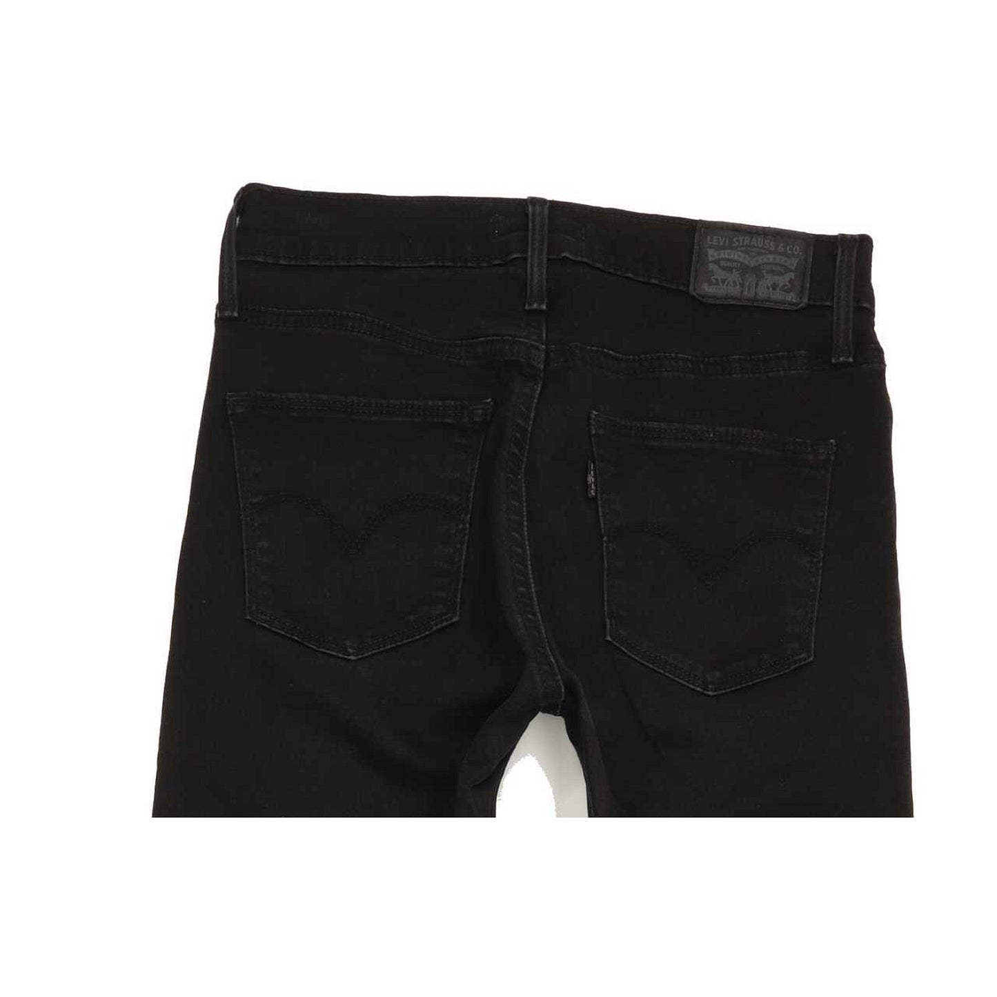 Levi's Slimming Women Black Straight Regular Stretch Jeans W27 L30