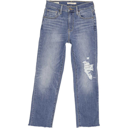 Levi's 724 High Rise Women Blue Straight Stretch Jeans W26 L24