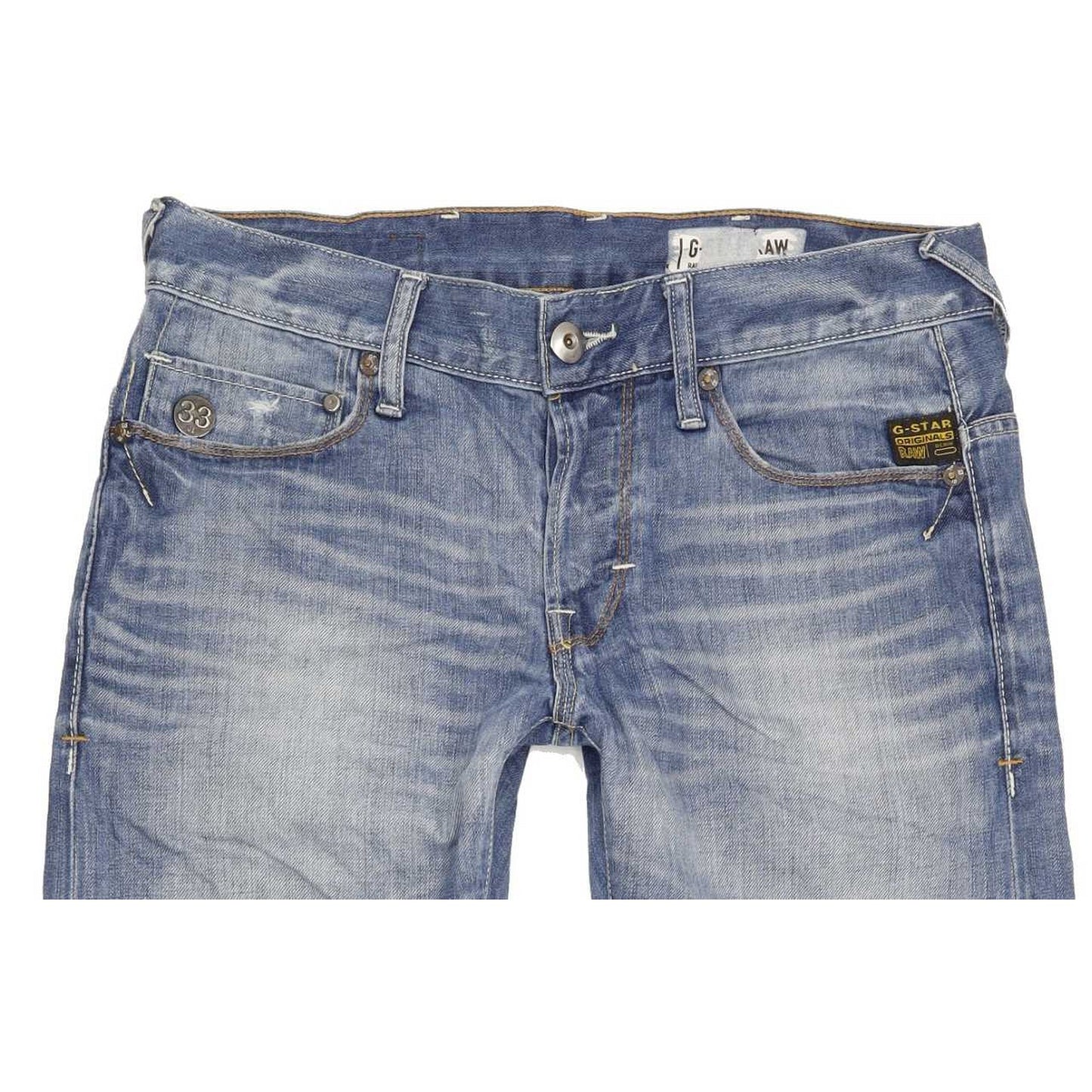G-Star Heller Men Blue Straight Slim Jeans W30 L28