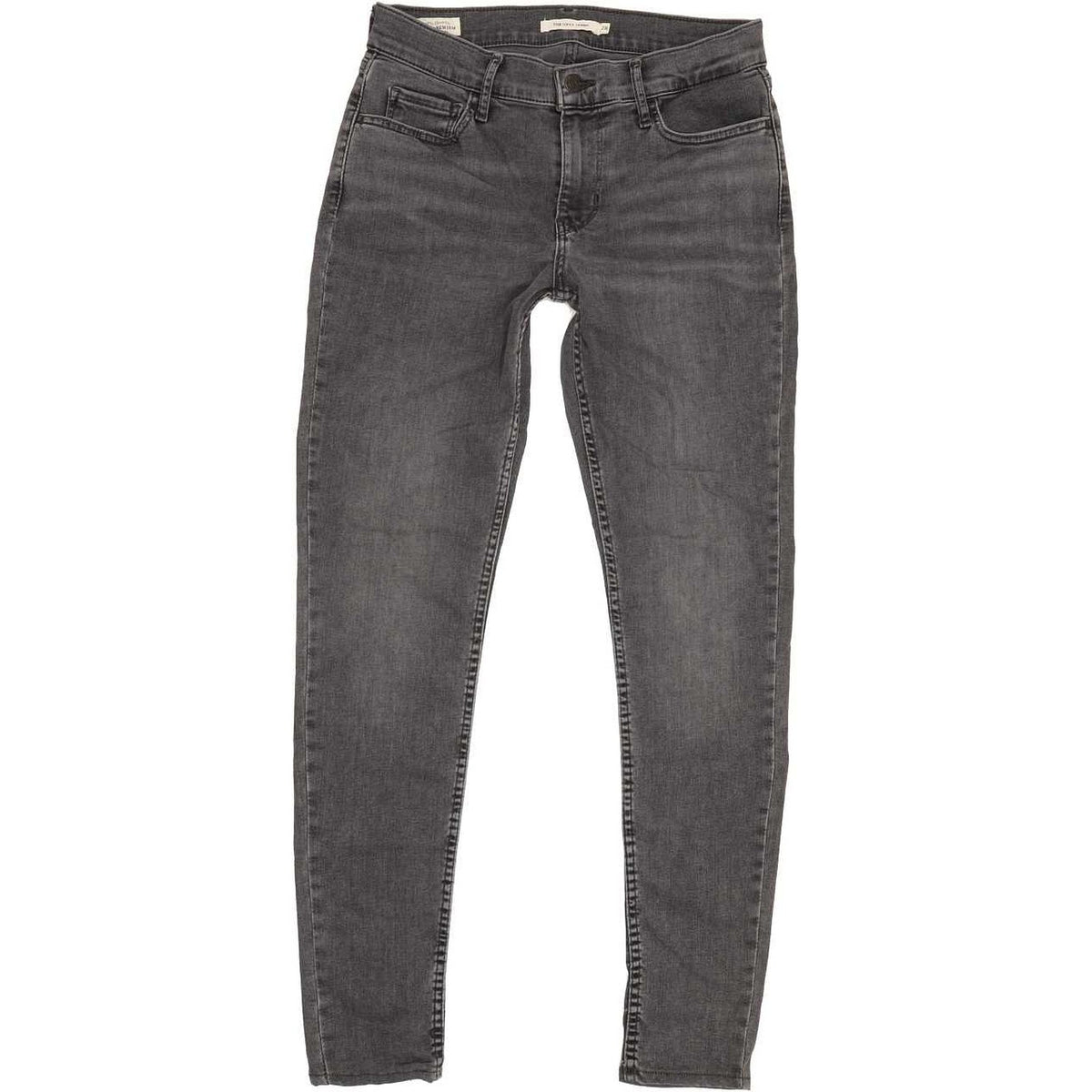 Levi's 710 Super Women Grey Skinny Regular Stretch Jeans W28 L29