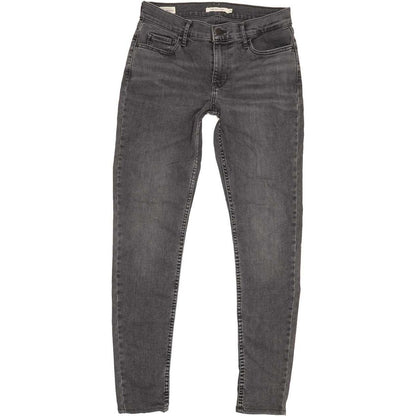 Levi's 710 Super Women Grey Skinny Regular Stretch Jeans W28 L29