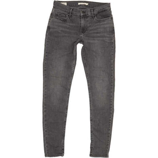 Levi's 710 Super Women Grey Skinny Regular Stretch Jeans W28 L29