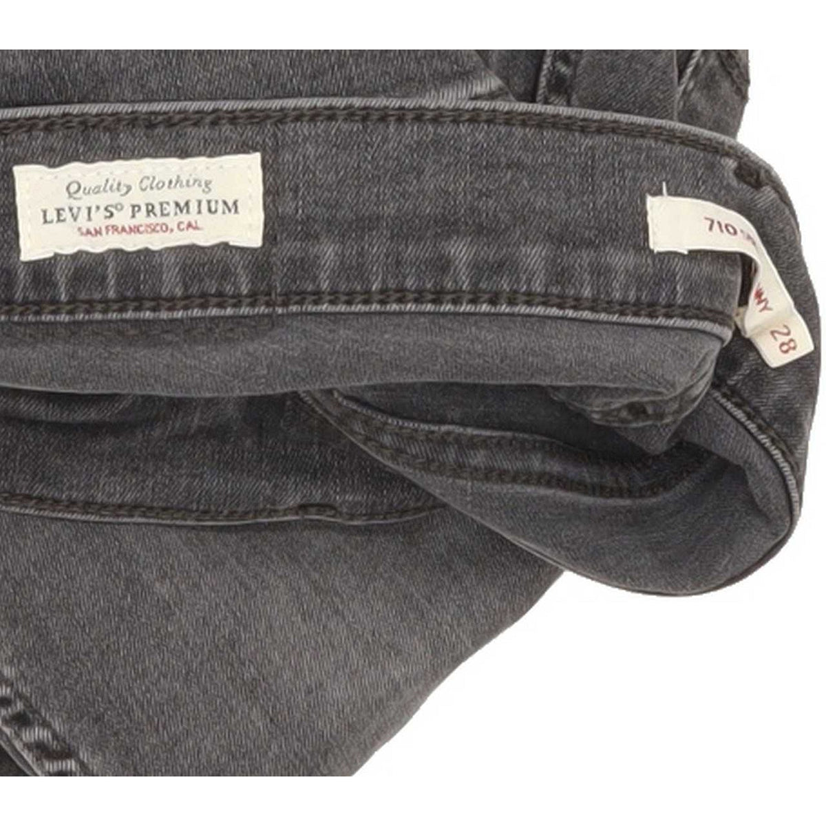 Levi's 710 Super Women Grey Skinny Regular Stretch Jeans W28 L29