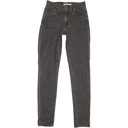 Levi's 721 High Rise Women Grey Skinny Stretch Jeans W26 L30
