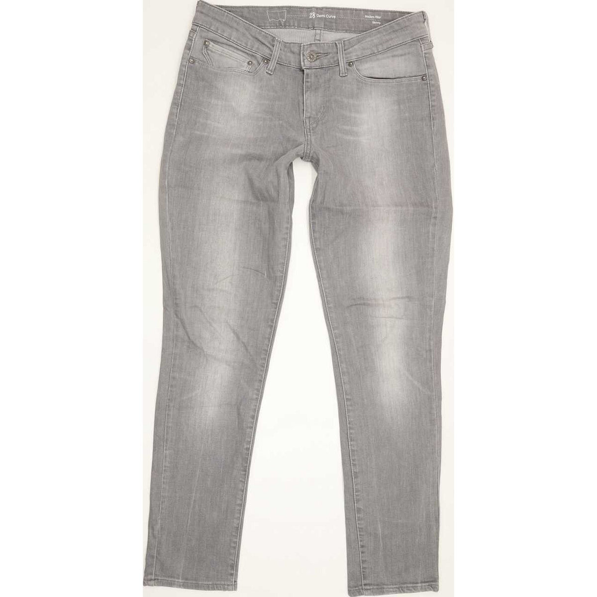 Levi's Demi Curve Women Grey Skinny Slim Stretch Jeans W28 L29