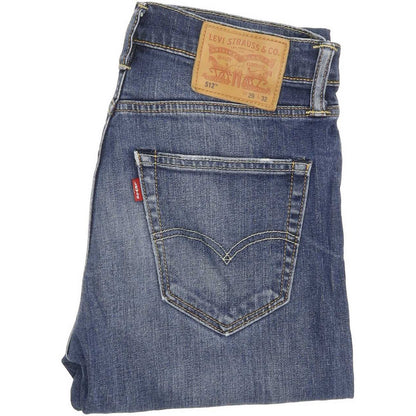 Levi's 512 Men Blue Tapered Slim Stretch Jeans W29 L30