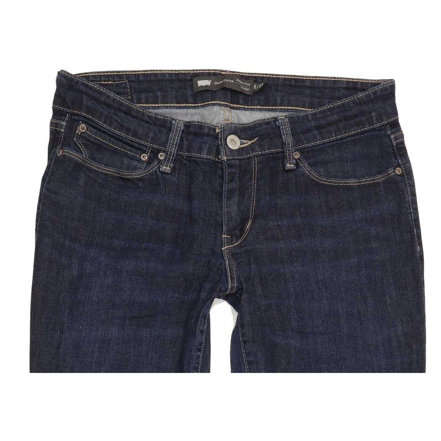 Levi's Dem Curve Women Blue Straight Slim Jeans W28 L30