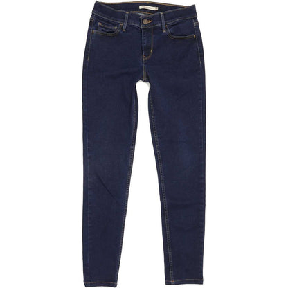 Levi's 710 Super Women Blue Skinny Regular Stretch Jeans W29 L27