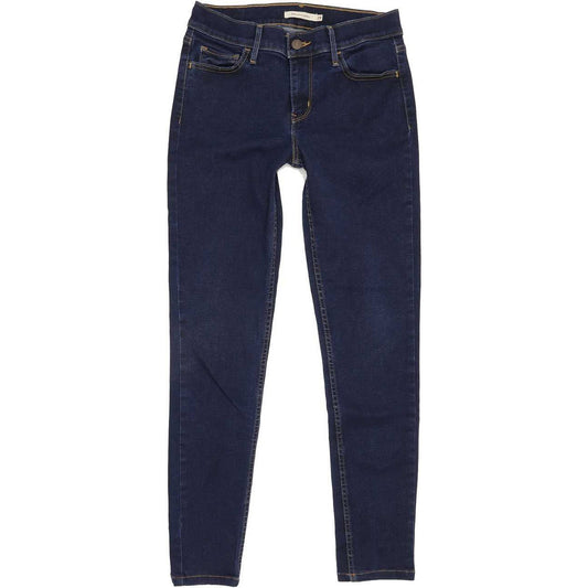 Levi's 710 Super Women Blue Skinny Regular Stretch Jeans W29 L27
