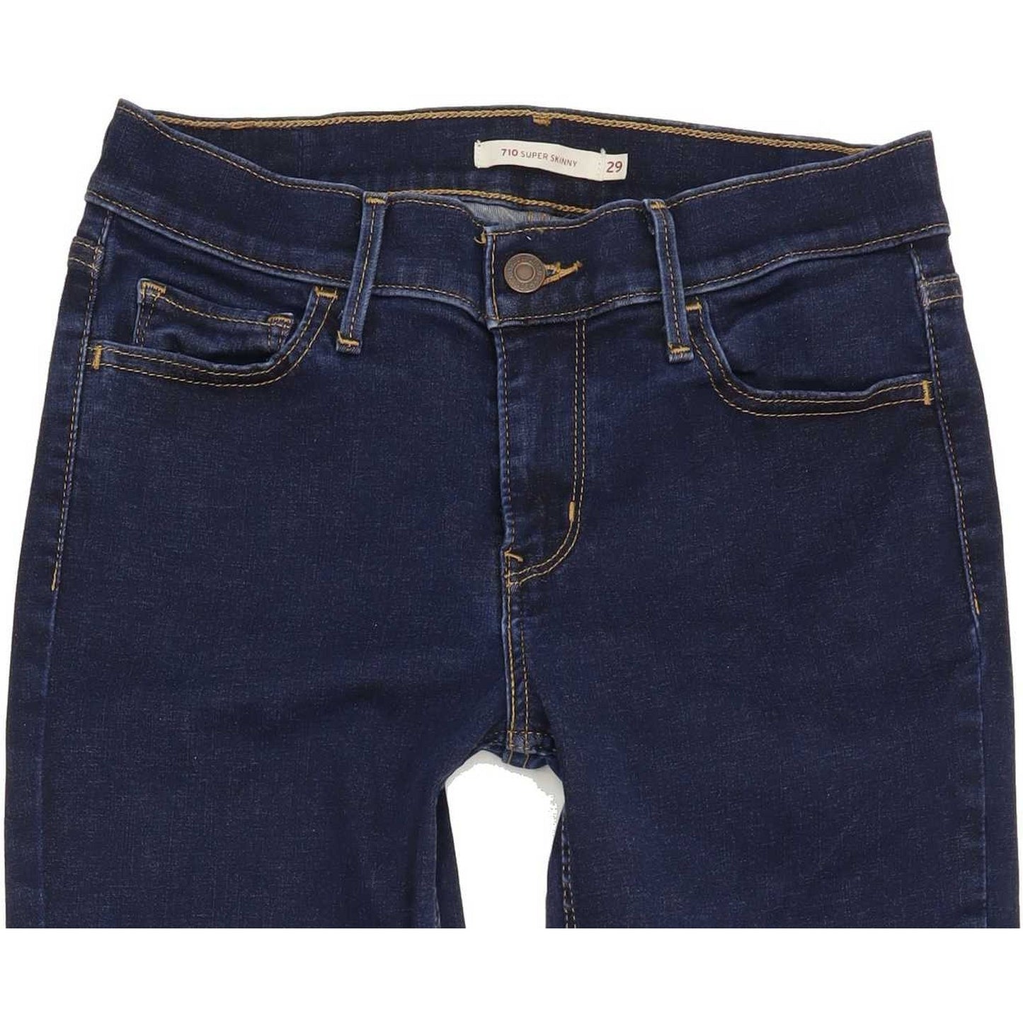 Levi's 710 Super Women Blue Skinny Regular Stretch Jeans W29 L27