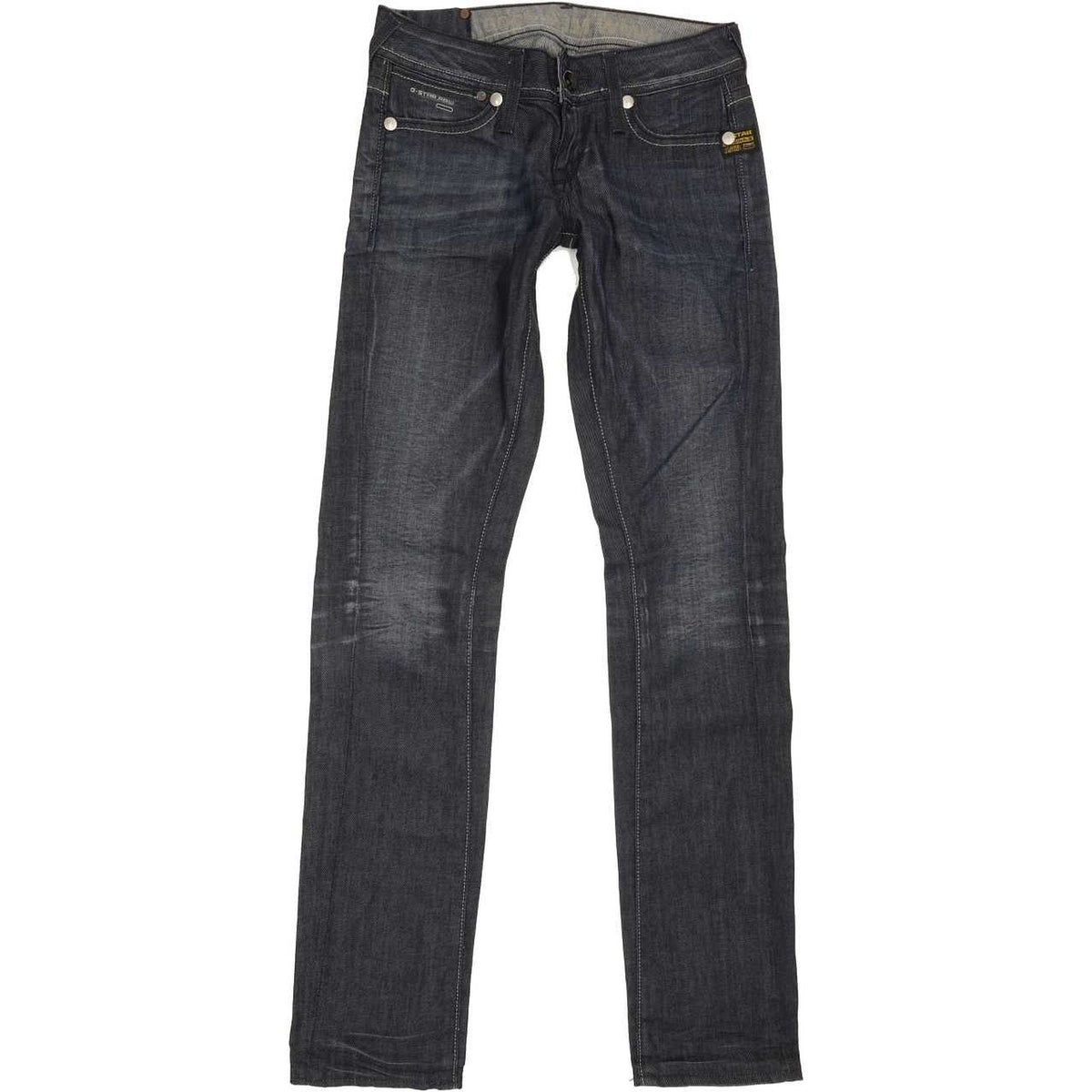 G-Star Core Women Blue Straight Slim Stretch Jeans W26 L32