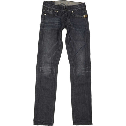 G-Star Core Women Blue Straight Slim Stretch Jeans W26 L32