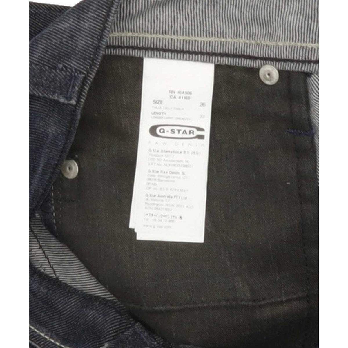 G-Star Core Women Blue Straight Slim Stretch Jeans W26 L32