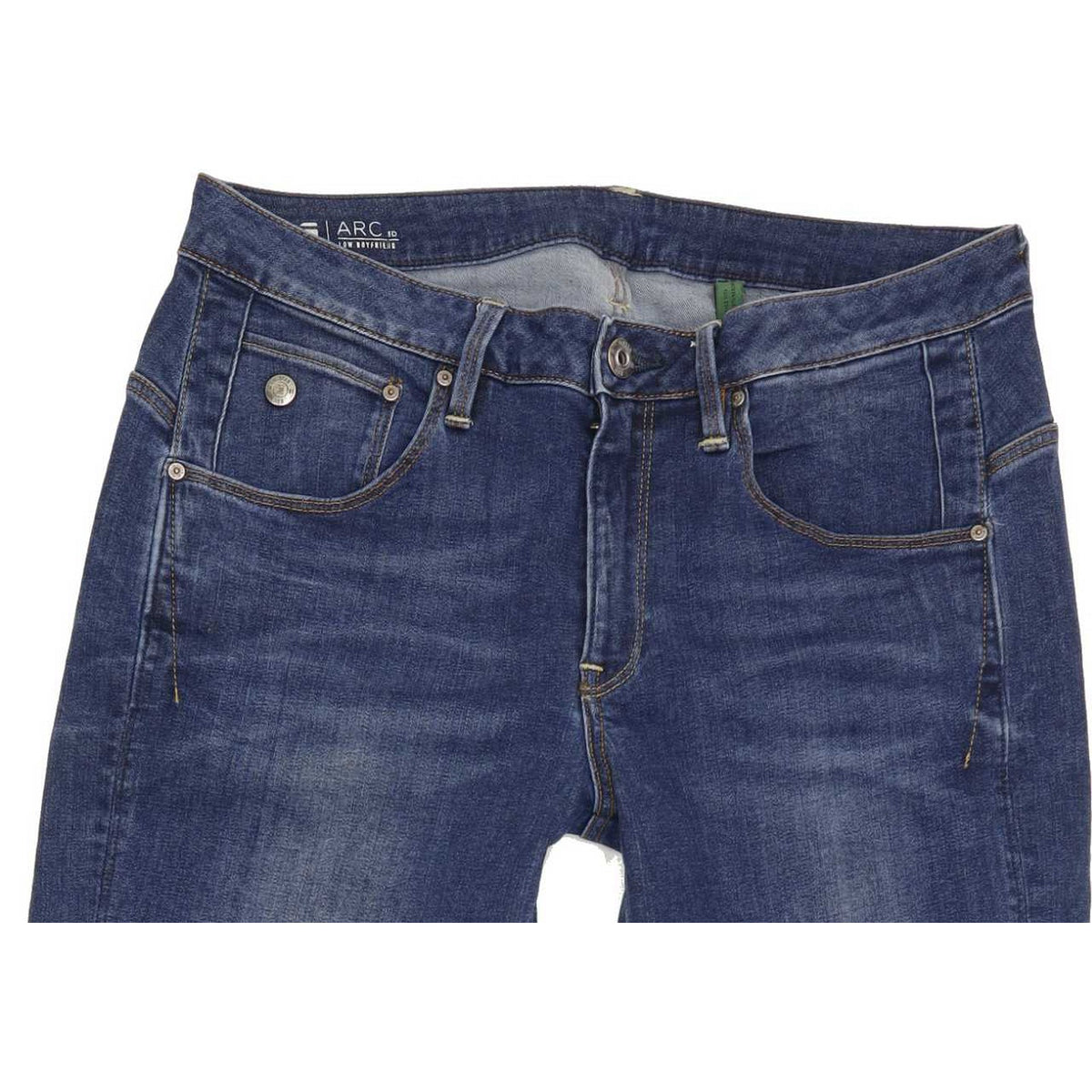 G-Star Arc 3D Women Blue Tapered Relaxed Boyfriend Stretch Jeans W26 L30