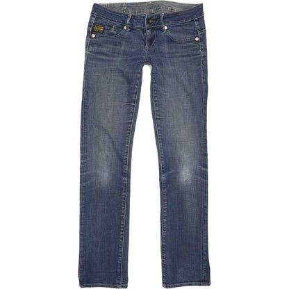 G-Star Midge Women Blue Straight Slim Stretch Jeans W27 L31