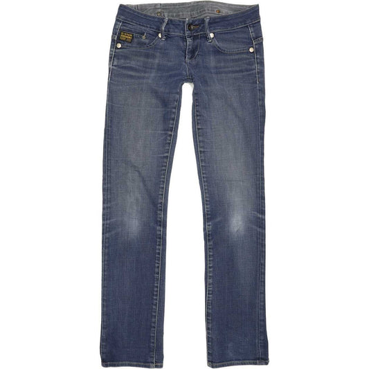G-Star Midge Women Blue Straight Slim Stretch Jeans W27 L31
