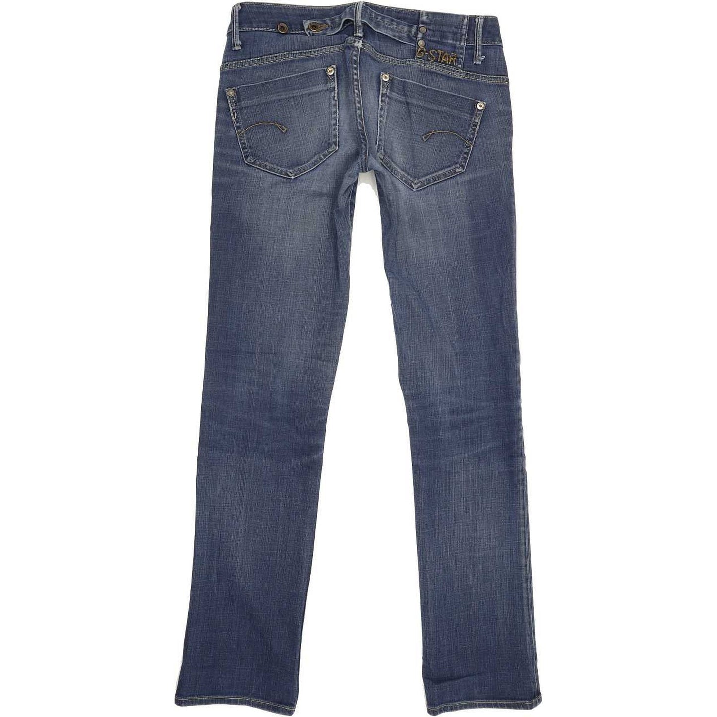 G-Star Midge Women Blue Straight Slim Stretch Jeans W27 L31
