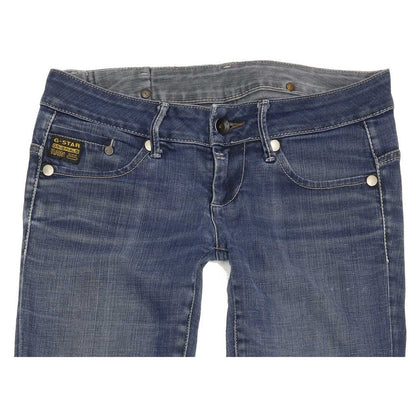 G-Star Midge Women Blue Straight Slim Stretch Jeans W27 L31