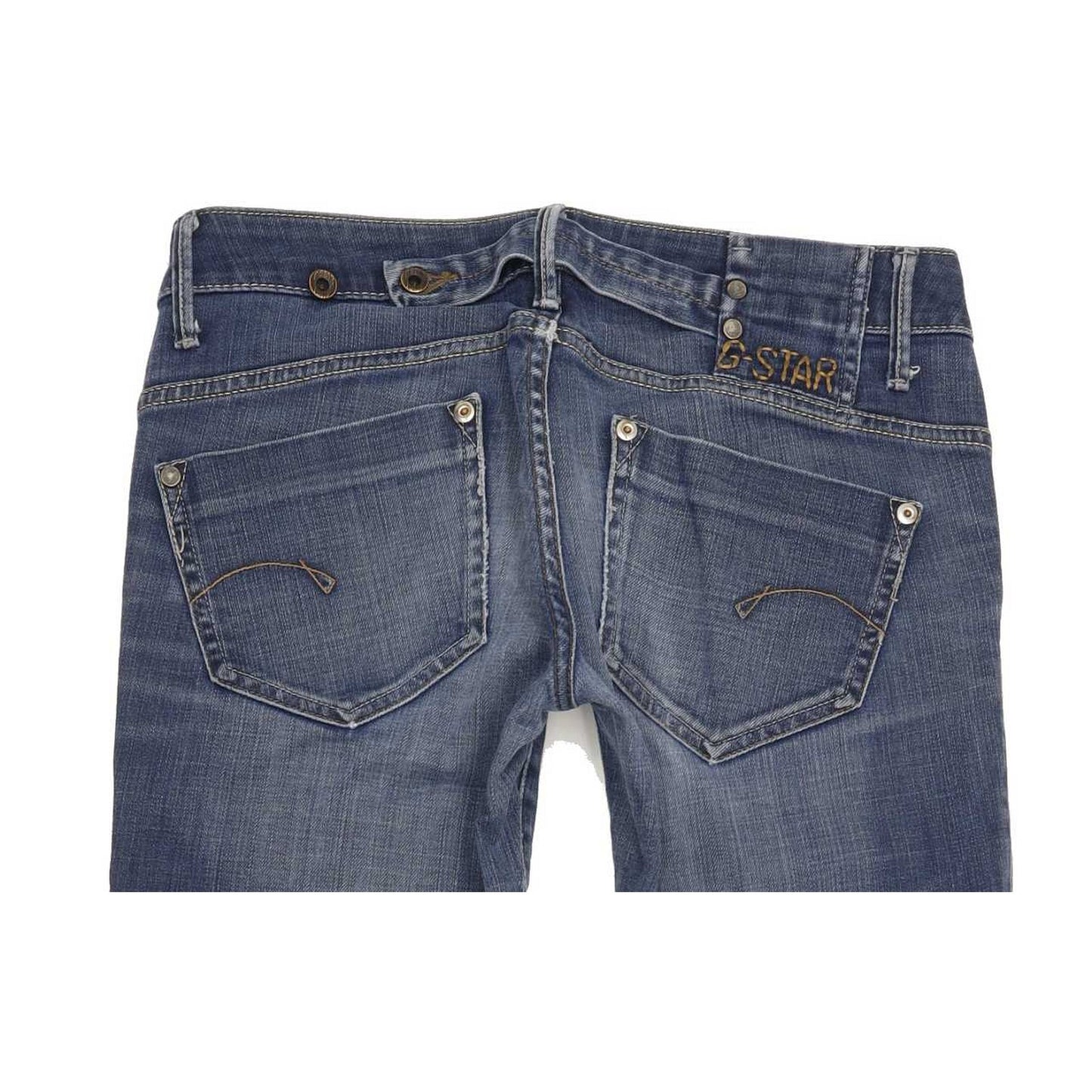 G-Star Midge Women Blue Straight Slim Stretch Jeans W27 L31