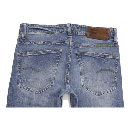 G-Star 3301 Men Blue Straight Regular Stretch Jeans W31 L33