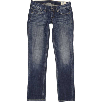 G-Star 3301 Women Blue Straight Slim Stretch Jeans W28 L29