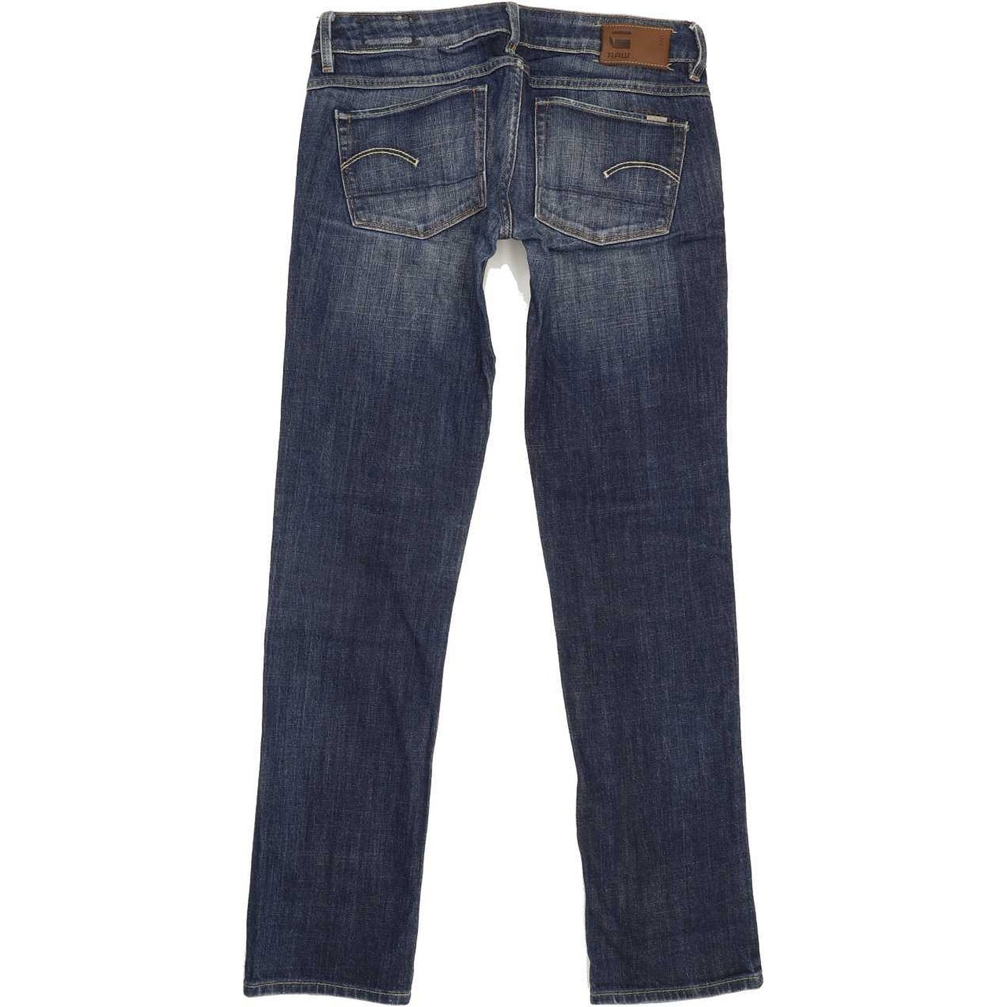 G-Star 3301 Women Blue Straight Slim Stretch Jeans W28 L29