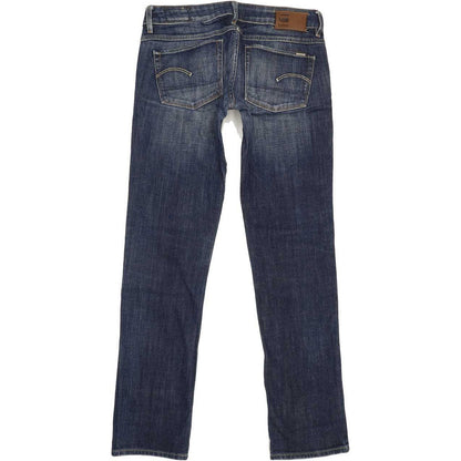 G-Star 3301 Women Blue Straight Slim Stretch Jeans W28 L29