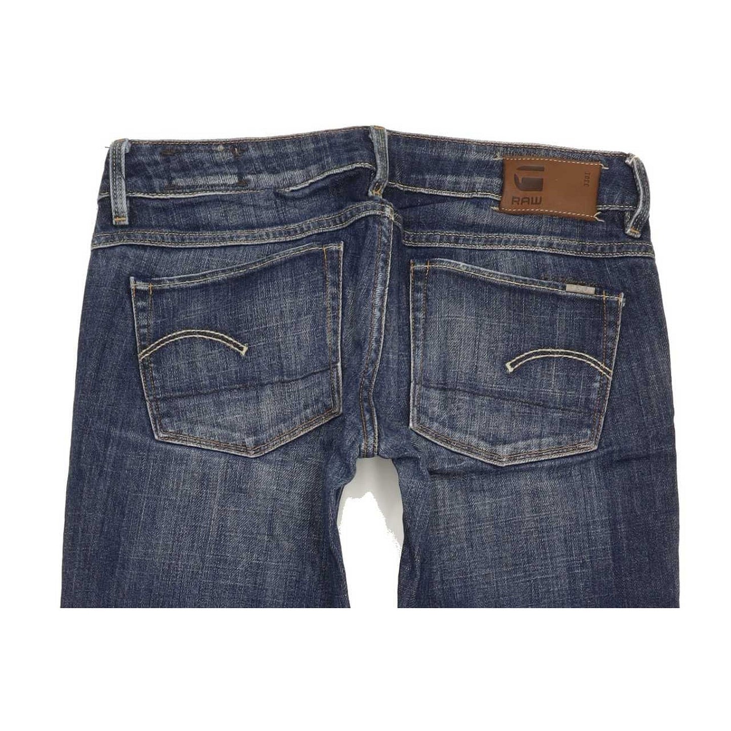 G-Star 3301 Women Blue Straight Slim Stretch Jeans W28 L29