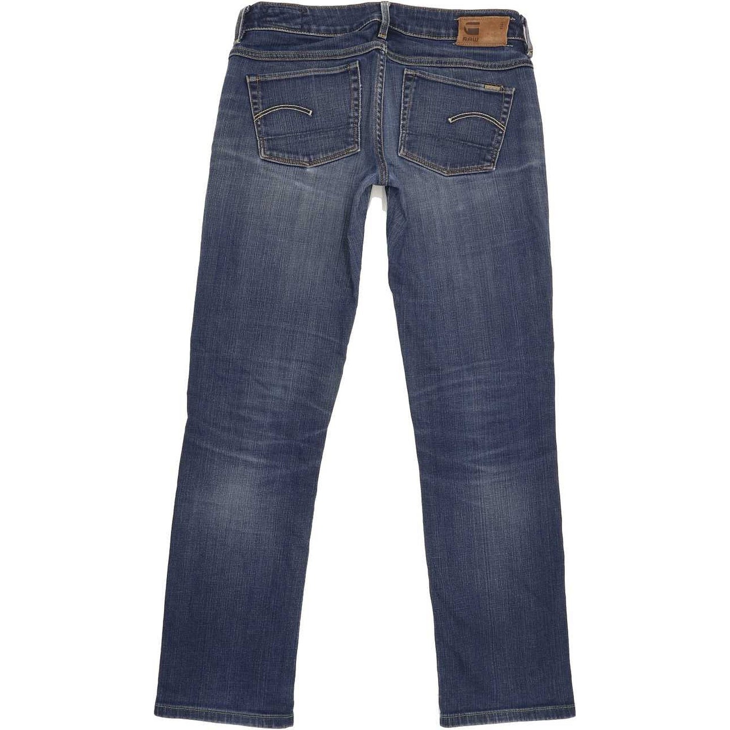 G-Star 3301 Women Blue Straight Slim Stretch Jeans W27 L29
