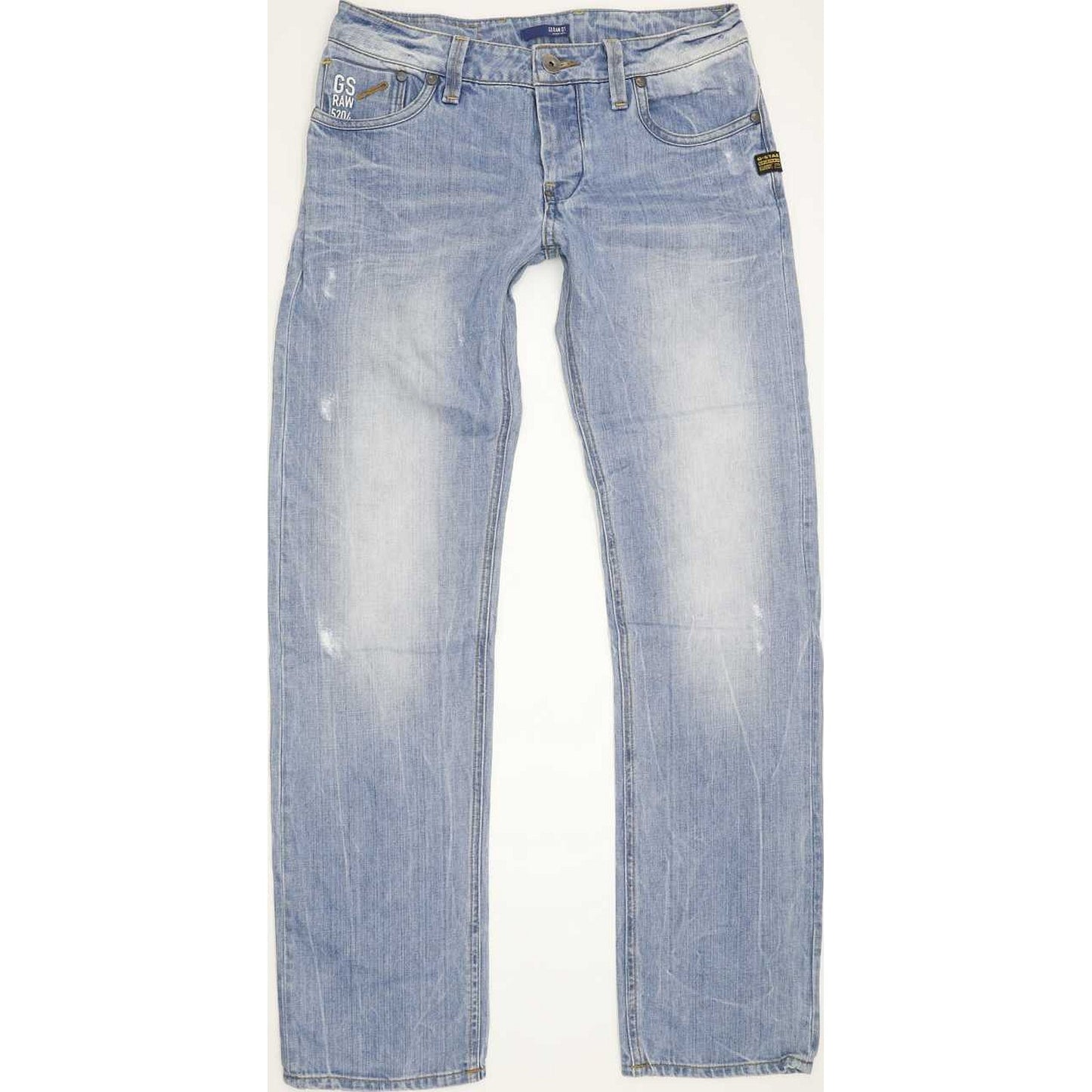 G-Star Attacc Men Blue Straight Slim Jeans W29 L32