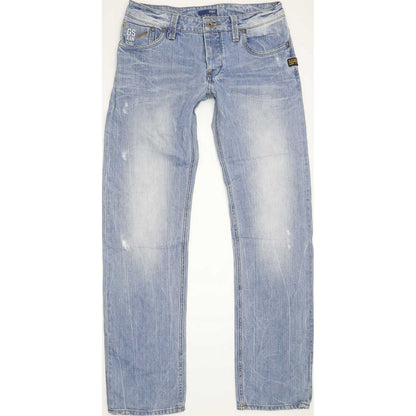 G-Star Attacc Men Blue Straight Slim Jeans W29 L32