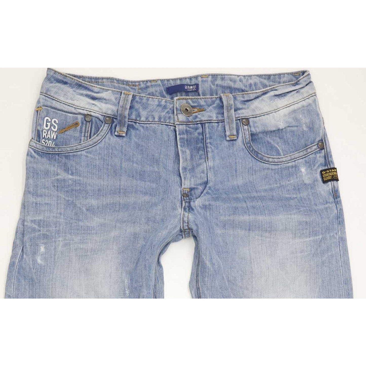 G-Star Attacc Men Blue Straight Slim Jeans W29 L32