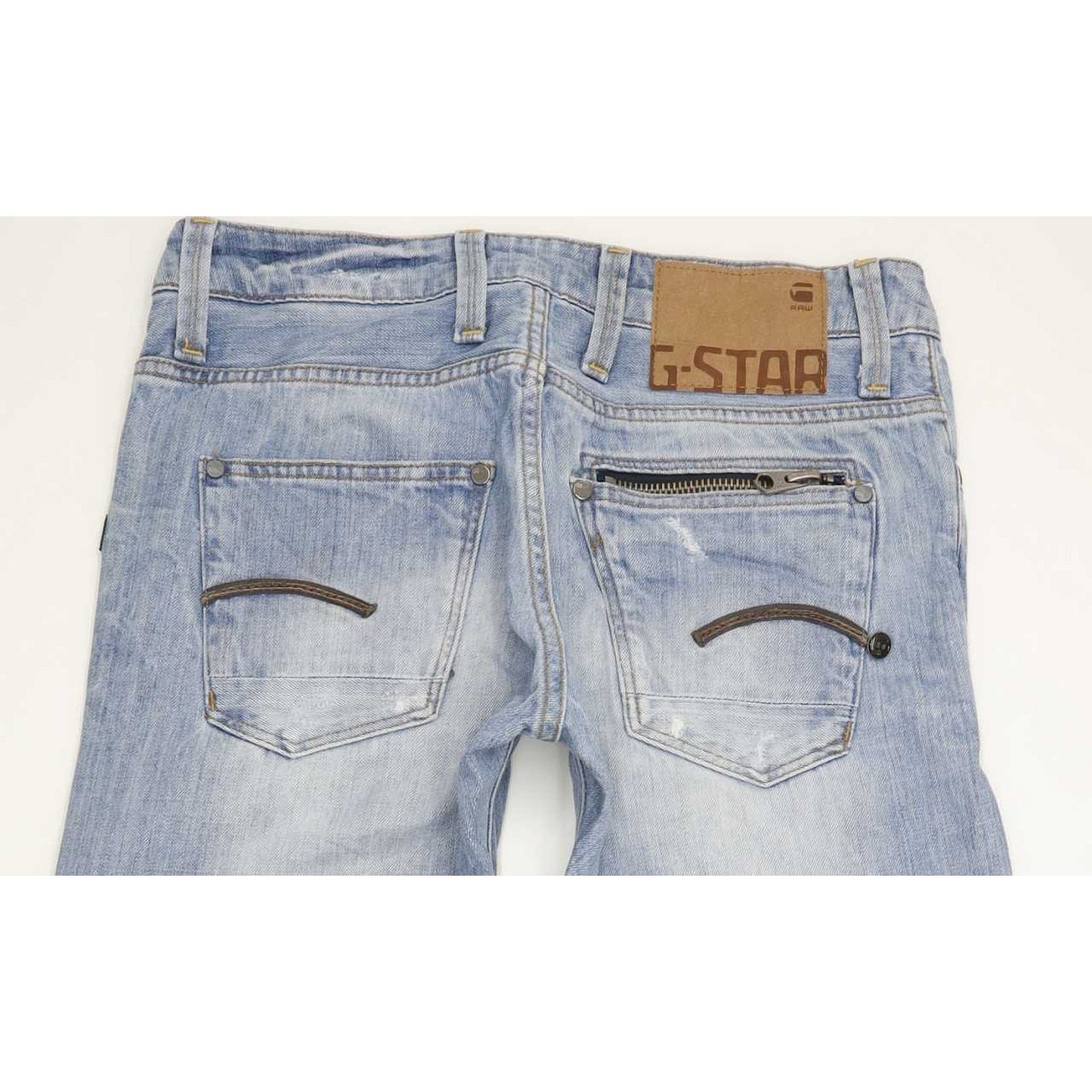 G-Star Attacc Men Blue Straight Slim Jeans W29 L32