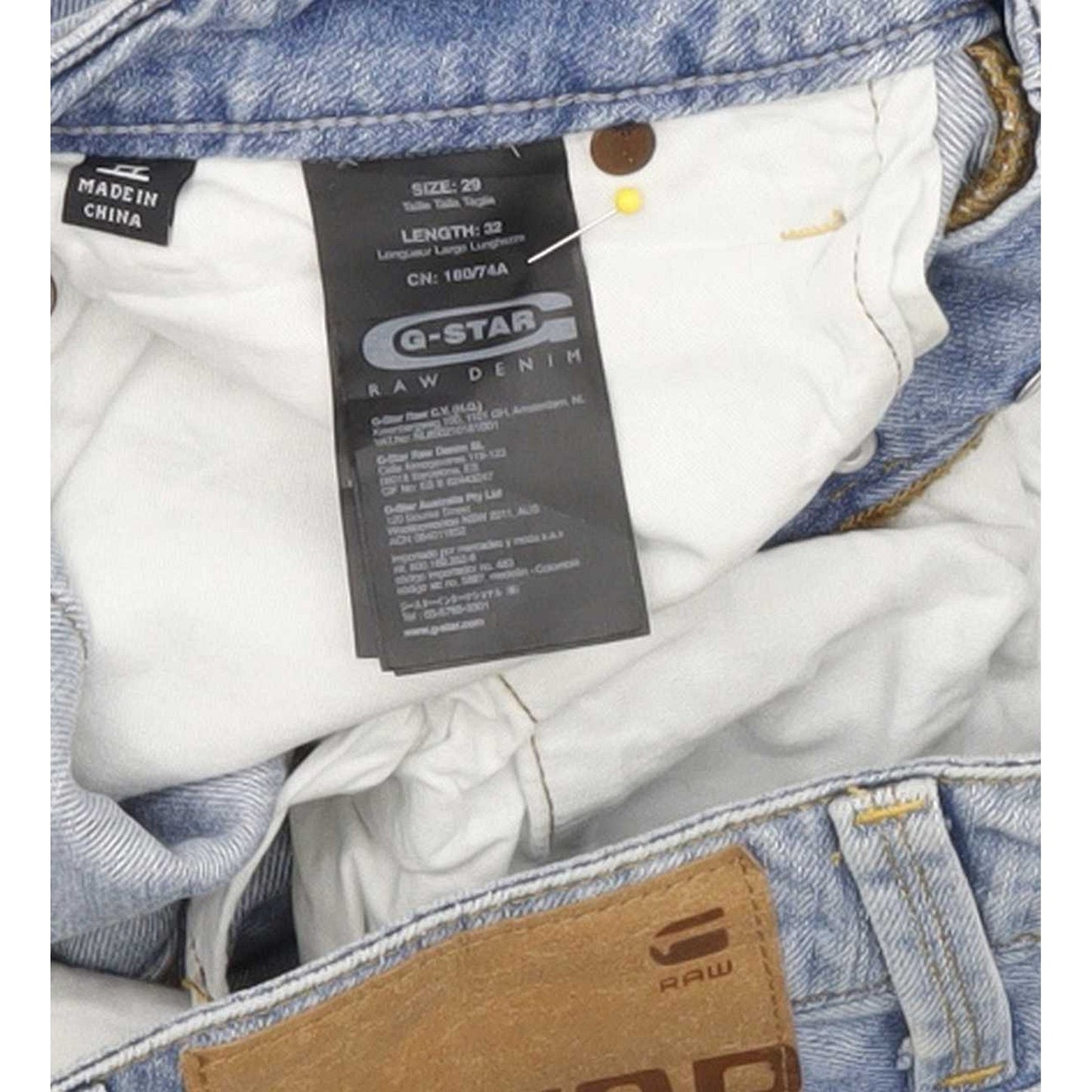 G-Star Attacc Men Blue Straight Slim Jeans W29 L32