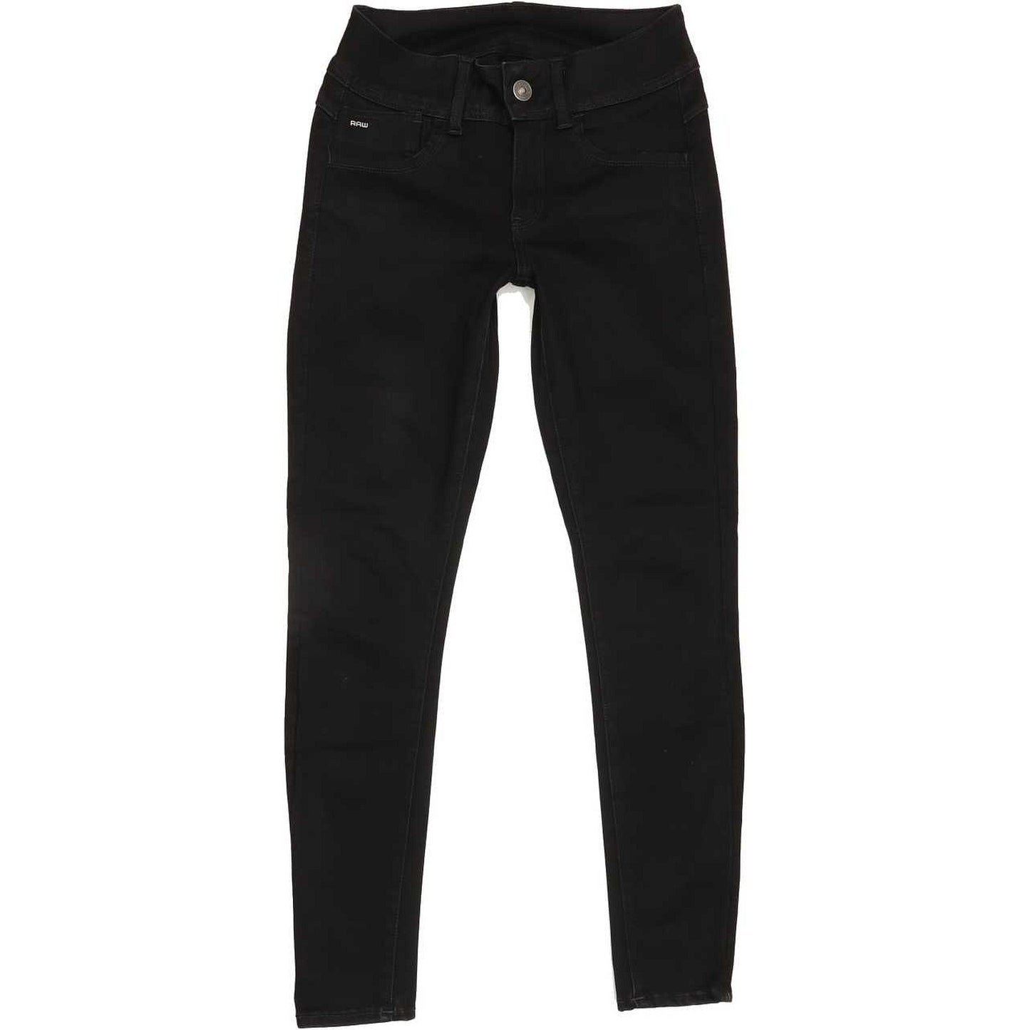 G-Star Lynn Mid Super Women Black Skinny Slim Stretch Jeans W26 L27