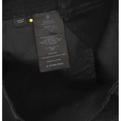 G-Star Lynn Mid Super Women Black Skinny Slim Stretch Jeans W26 L27