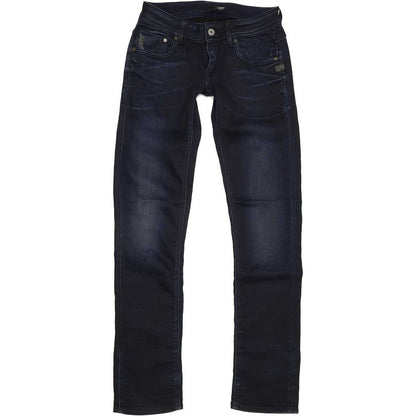 G-Star Attacc Women Navy Straight Slim Stretch Jeans W29 L32